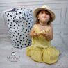 MimiNu - Cos rotund pentru depozitare jucarii, 35x50 cm, Childrens Journey Grey