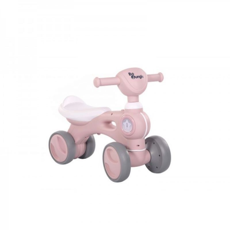 BO Jungle Bicicleta cu 4 roti roz Bo Jungle pentru copii cu lumini si sunete BO Jungle Bicicleta cu 4 roti roz Bo Jungle pentru copii cu lumini si sunete
