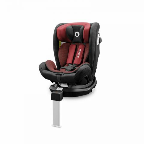Lionelo - Scaun auto Braam, rotativ 360 grade, cu Isofix, 0-36 kg, Red Burgundy