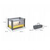 Lionelo - Patut pliant Stefi, 120x60 cm, Yellow Lemon