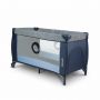 Lionelo - Patut pliant Sven Plus, 120 x 60 cm, nivel intermediar, arcada jucarii, masuta de infasat, Blue Navy
