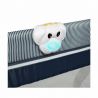 Lionelo - Patut pliant Sven Plus, 120 x 60 cm, nivel intermediar, arcada jucarii, masuta de infasat, Blue Navy