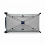 Lionelo - Patut pliant Sven Plus, 120 x 60 cm, nivel intermediar, arcada jucarii, masuta de infasat, Blue Navy