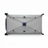 Lionelo - Patut pliant Sven Plus, 120 x 60 cm, nivel intermediar, arcada jucarii, masuta de infasat, Blue Navy