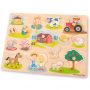New Classic Toys Puzzle lemn Ferma 17 piese NEW