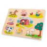 New Classic Toys Puzzle lemn Ferma 9 piese NEW