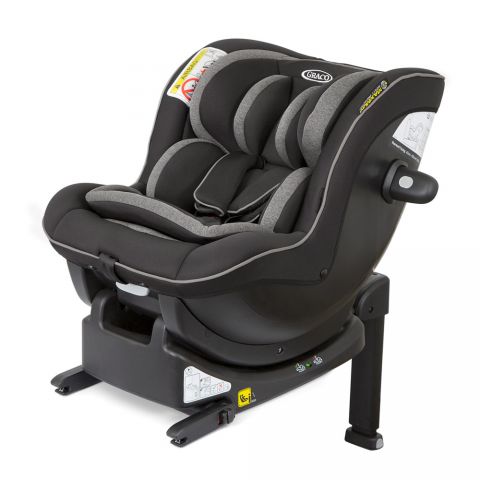 Graco Scaun auto Graco Ascent i-Size Black + Baza Isofix