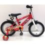 Volare Bicicleta Volare Cars pentru baieti 14 inch cu roti ajutatoare partial montata