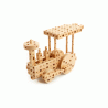 Pony Set constructie mecanica din lemn Pony 02, 184 piese, Pony