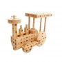 Pony Set constructie mecanica din lemn Pony 02, 184 piese, Pony