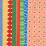 Dress Your Doll Set de materiale hainute pentru papusi Couture Floral squares, Dress Your Doll