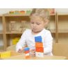 Masterkidz Set educativ prisme triunghiulare si triunghiuri-recipient, din lemn, +2 ani, Masterkidz, pentru gradinite