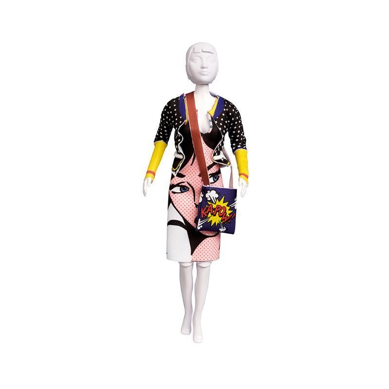 Dress Your Doll Set de croitorie hainute pentru papusi Couture Lizzy Pop Art Dress Your Doll Set de croitorie hainute pentru papusi Couture Lizzy Pop Art