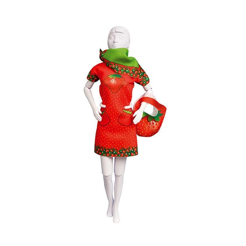 Dress Your Doll Set de croitorie hainute pentru papusi Couture Twiggy Strawberry, Dress Your Doll