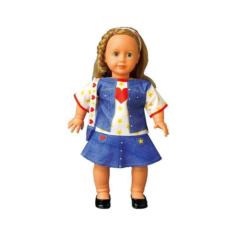Dress Your Doll Set de croitorie hainute pentru papusi Couture Emily Heart jeans Dress Your Doll Set de croitorie hainute pentru papusi Couture Emily Heart jeans
