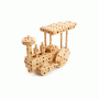 Pony Set constructie mecanica din lemn Polytechnical Small, 224 piese, Pony