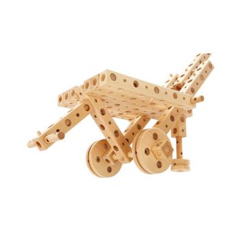 Pony Set constructie mecanica din lemn Polytechnical Large, 300 piese