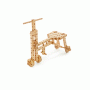 Pony Set constructie mecanica din lemn Polytechnical Large, 300 piese, Pony