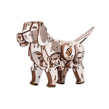 EWA Set constructie cu mecanism Puzzle 3D PUPPY din lemn 246 piese