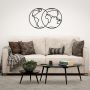 EWA Puzzle 3D decorativ HEMISPHERES OF EARTH din lemn 91 piese @ EWA