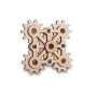 EWA Set constructie mini cu mecanism Puzzle 3D TWISTER MINI din lemn 18 piese @ EWA
