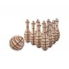 EWA Set constructie mini cu mecanism Puzzle 3D MINI BOWLING din lemn 131 piese @ EWA