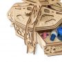EWA Set constructie cu mecanism Puzzle 3D THE GLOBE albastru din lemn 393 piese @ EWA