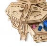 EWA Set constructie cu mecanism Puzzle 3D THE GLOBE albastru din lemn 393 piese @ EWA