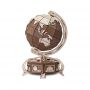 EWA Set constructie cu mecanism Puzzle 3D THE GLOBE maro din lemn 393 piese @ EWA
