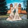 EWA Set constructie cu mecanism Puzzle 3D TREBUCHET din lemn 94 piese @ EWA