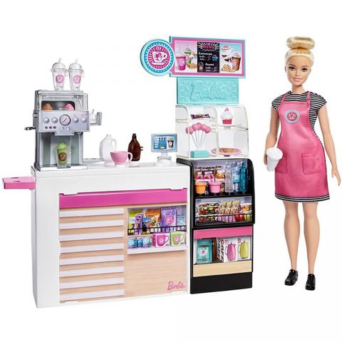 Barbie Set  by Mattel Cooking and Baking Cafenea cu papusa si accesorii