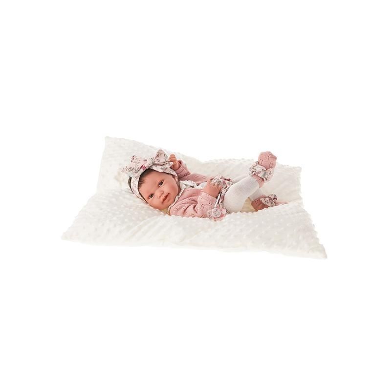 Antonio Juan Papusa bebe realist Pipa Reborn cu pernuta, cu articulatii, alb-roz, corp realist anatomic, Antonio Juan Papusa bebe realist Pipa Reborn cu pernuta, cu articulatii, alb-roz, corp realist anatomic,