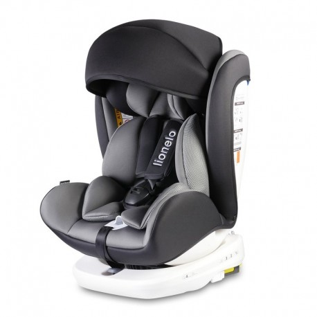 Lionelo Scaun auto Rotativ cu Isofix 0- 36 kg Bastiaan Grey