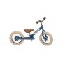 Trybike Bicicleta fara pedale vintage 2 in 1 tricicleta copii, albastru,