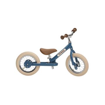 Trybike Bicicleta fara pedale vintage 2 in 1 tricicleta copii, albastru