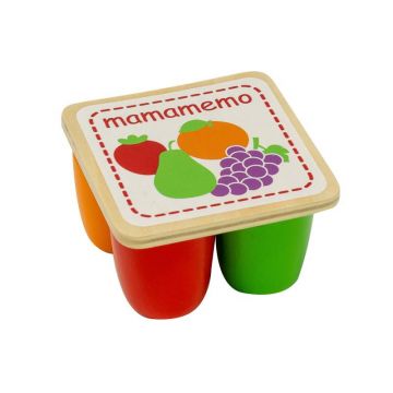 MAMAMEMO Mini-iaurturi de jucarie, din lemn