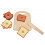 MAMAMEMO Set blat de taiat cu paine de jucarie, din lemn,