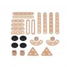 MAMAMEMO Set de constructie, din lemn,