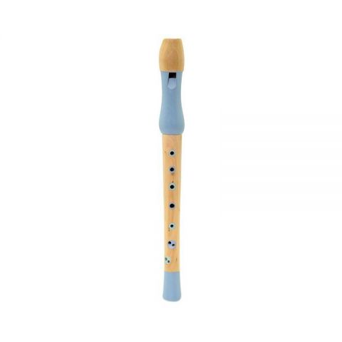 MAMAMEMO Flaut jucarie muzicala din lemn, albastru,