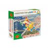 Alexander Toys Set constructie 68 piese din lemn Constructor Junior- Elicopter, Alexander