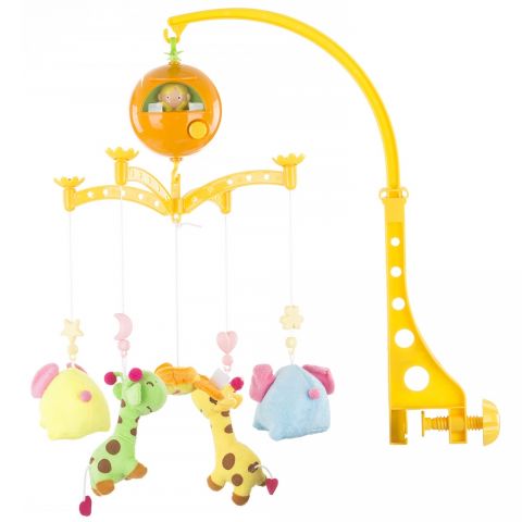 Chipolino Carusel muzical pentru patut  Giraffes and Elephants