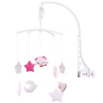 Chipolino Carusel muzical pentru patut pink Chicken