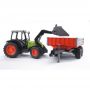 Bruder - Tractor CLAAS NECTIS 267 F cu remorca basculabila