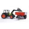 Bruder - Tractor CLAAS NECTIS 267 F cu remorca basculabila