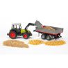 Bruder - Tractor CLAAS NECTIS 267 F cu remorca basculabila