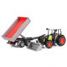 Bruder - Tractor CLAAS NECTIS 267 F cu remorca basculabila