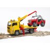 BRUDER BRUDER - CAMION DE TRACTARE MAN TGA SI VEHICUL DE TEREN