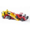BRUDER BRUDER - CAMION DE TRACTARE MAN TGA SI VEHICUL DE TEREN
