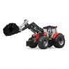 BRUDER BRUDER - TRACTOR MASSEY FERGUSON 7624 CU INCARCATOR FRONTAL