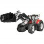 BRUDER BRUDER - TRACTOR STEYR 6300 TERRUS CVT CU INCARCATOR FRONTAL